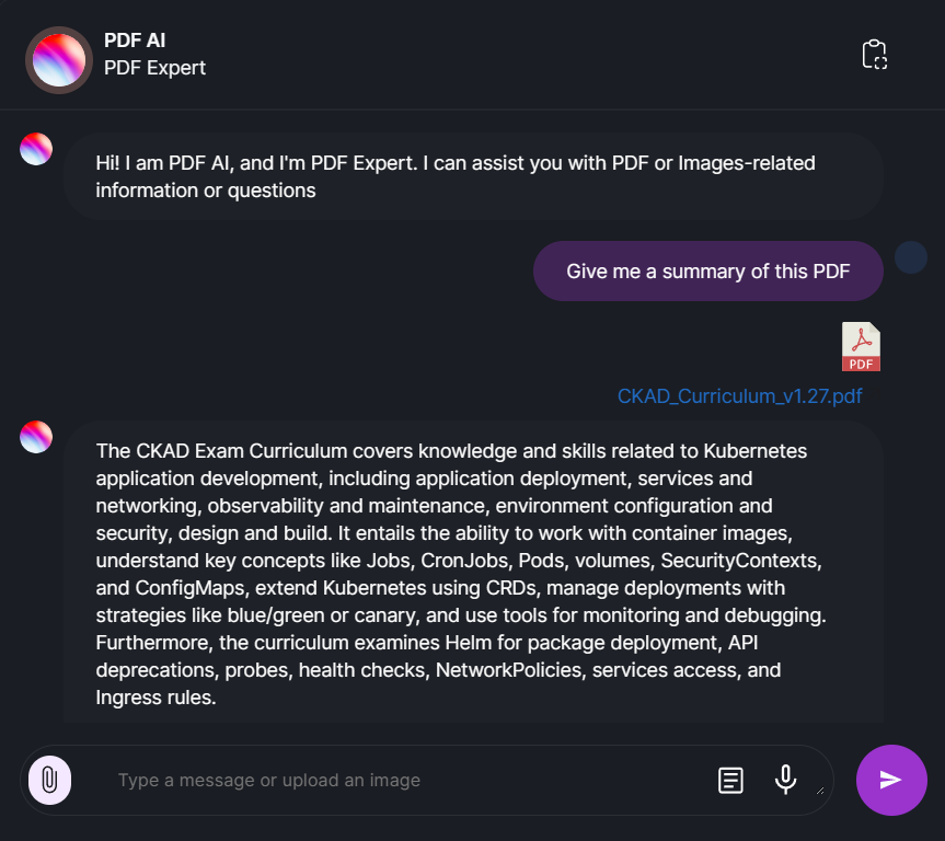 PDF AI Interface